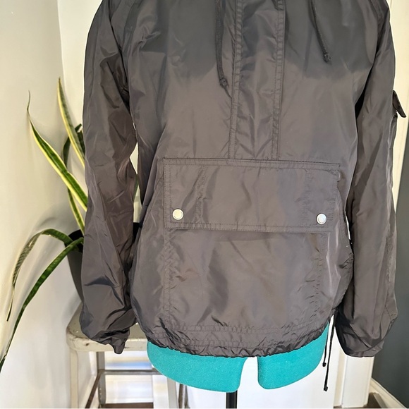 Old navy windbreaker top Vintage Windbreakers anorak black - Picture 4 of 15